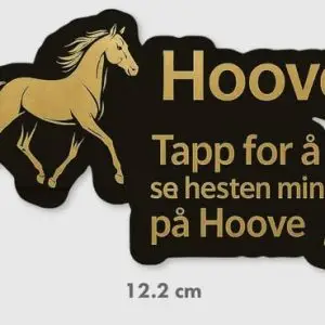 Hoove NFC Bilklistremerke (for innvendig montering)